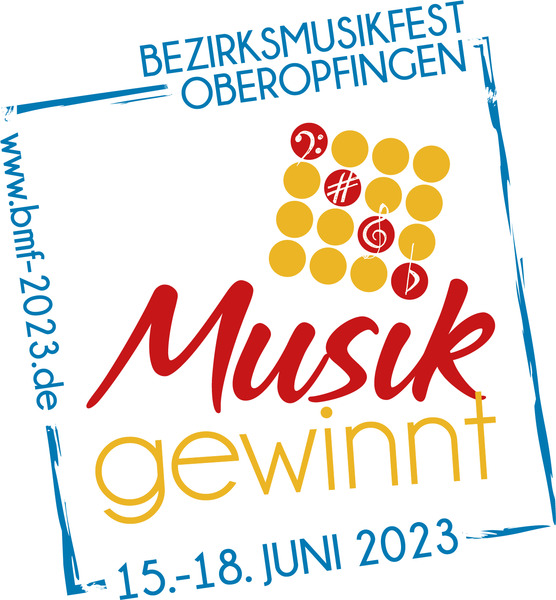 Party Flyer: Berzirksmusikfest - Festsonntag am 18.06.2023 in Kirchdorf an der Iller