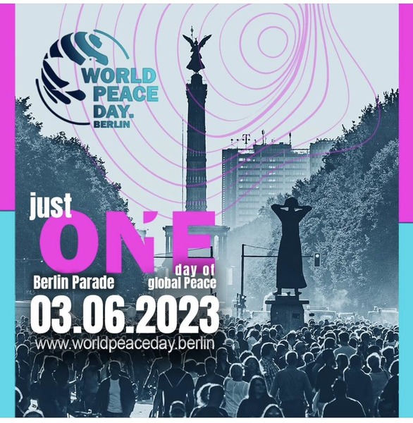 Party Flyer: Berlin World Peace Parade am 03.06.2023 in Berlin