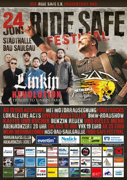 Party Flyer: RIDE SAFE FESTIVAL 2023 am 24.06.2023 in Bad Saulgau