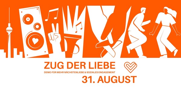 Party Flyer: Zug der Liebe am 31.08.2024 in Berlin