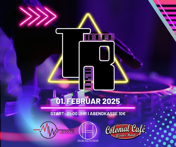 Party Flyer: Tiefenrausch am 01.02.2025 in Werder (Havel)
