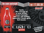 THE CUARO PARTYNIGHT am Samstag, 17.07.2004