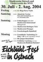 12. Mega-Party-Nacht in Ostrach am Freitag, 30.07.2004