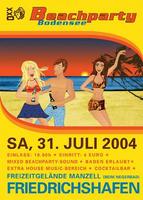 Beachparty Bodensee am Samstag, 31.07.2004