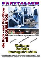 Double You rockt Weitingen am Samstag, 16.10.2004