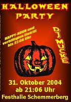 HALLOWEEN PARTY am Sonntag, 31.10.2004
