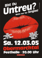 "Bist Du UNTREU?!" - Die Skandalparty in Serie am Samstag, 12.03.2005