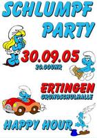 Schlumpfparty -Heute sind wir alle blau- am Freitag, 30.09.2005