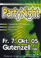 PARTY NIGHT am Freitag, 07.10.2005