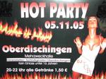 HOT Party der Schlossgeister Oberdischingen am Samstag, 05.11.2005