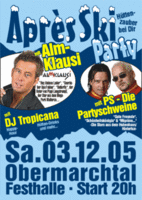 MEGA APRS SKI PARTY 2005 OBERMARCHTAL am Samstag, 03.12.2005
