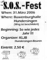 SOS-FEST Hundersingen am Freitag, 31.03.2006