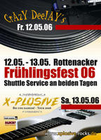 Frhlingsfest mit X-Plosive in Rottenacker am Samstag, 13.05.2006