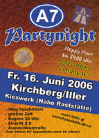 A7 Partynight am Freitag, 16.06.2006
