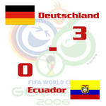 Fuball Weltmeisterschaft 2006 Deutschland - Ecuador am Dienstag, 20.06.2006