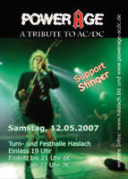 Rocknacht II mit AC/DC Coverband Power-Age in Haslach am Samstag, 12.05.2007