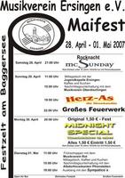 Maifest Musikverein Ersingen am Samstag, 28.04.2007