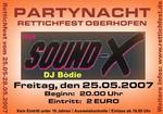 Partynacht Rettichfest 0berhofen mit SOUND X am Freitag, 25.05.2007
