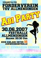 AbiParty Gymi Ehingen am Samstag, 30.06.2007