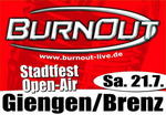 Stadtfest in Giengen mit BurnOut am Samstag, 21.07.2007