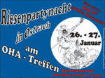 Riesenpartynacht am OHA - Treffen in der Narrenhochburg Ostrach am Samstag, 26.01.2008