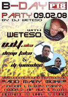 B-Day Party von DJ Weteso am Samstag, 09.02.2008