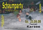 Schaumparty mit Dj Fidi und Alex am Samstag, 21.06.2008