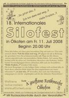 18. Internationales Silofest am Freitag, 11.07.2008