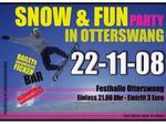 Snow and Fun Party am Samstag, 22.11.2008