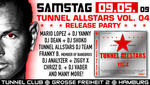 Tunnel Allstars Vol. 4 Release Party - DJ Yannys DJ Anniversary am Samstag, 09.05.2009