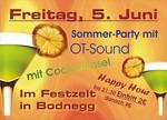 Sommer-Party beim Bodnegger Sommerfest mit OT-Sound am Freitag, 05.06.2009