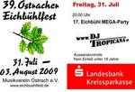 Eichbhlfest - 17. MEGA-Party mit DJ Tropicana im Eichbhl am Freitag, 31.07.2009