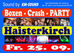 Boxen - Crash - PARTY Haisterkirch am Freitag, 25.09.2009