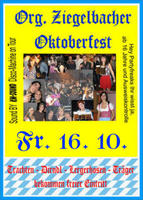 Oktoberfest in Ziegelbach am Freitag, 16.10.2009