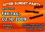 After-Sunset-Party pimped! am Freitag, 02.10.2009