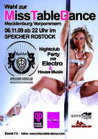 Miss Table Dance Mecklenburg Vorpommern + Nightclub Party am Freitag, 06.11.2009