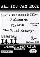 ALL YOU CAN ROCK am Samstag, 14.11.2009