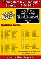 RED SUNSET im Festzelt Dchingen (UL) am Samstag, 17.04.2010