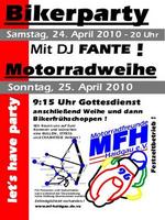 Bikerparty mit DJ Fante - Haidgau am Samstag, 24.04.2010