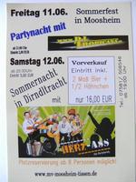 Partynacht mit DJ Tropicana in Moosheim am Freitag, 11.06.2010