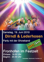 Sommerfest mit DJ Tropicana und der Showband Herz-Ass am Samstag, 19.06.2010