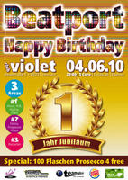 1 Jahr Ü16 Party "Happy Birthday" @ Club Violet am Freitag, 04.06.2010