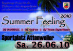 *** SUMMER FEELING 2010 *** DIE PARTY am Samstag, 26.06.2010