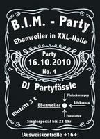 B.I.M. Party am Samstag, 16.10.2010