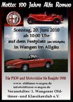 11. Internationalen Oldtimertreffen am Sonntag, 20.06.2010