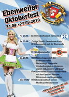 1. Ebenweiler Oktoberfest 24.09. bis 27.09.2010 am Samstag, 25.09.2010