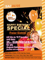 ARENA Gnzburg - Happy Birthday August am Samstag, 28.08.2010