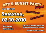 After-Sunset-Party pimped! am Samstag, 02.10.2010