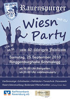 Rauenspurger Wiesn Party am Samstag, 25.09.2010