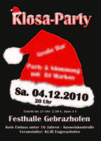 Klosa-Party mit DJ Markus am Samstag, 04.12.2010